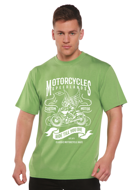 Motorcycles Men's Bamboo Viscose/Organic Cotton Short Sleeve Graphic T-Shirt