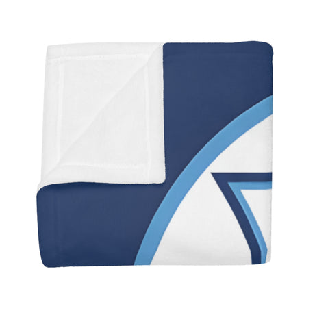 Hoggard Vikings Football Plush Fleece Blanket — Custom Name + Team Number