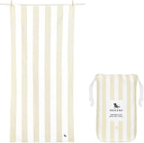 Dock & Bay Customized Beach Towel - Quick Dry, Sand Free - Compact, Lightweight - 100% Recycled - Includes Bag - Cabana - Bora Bora Beige - Large