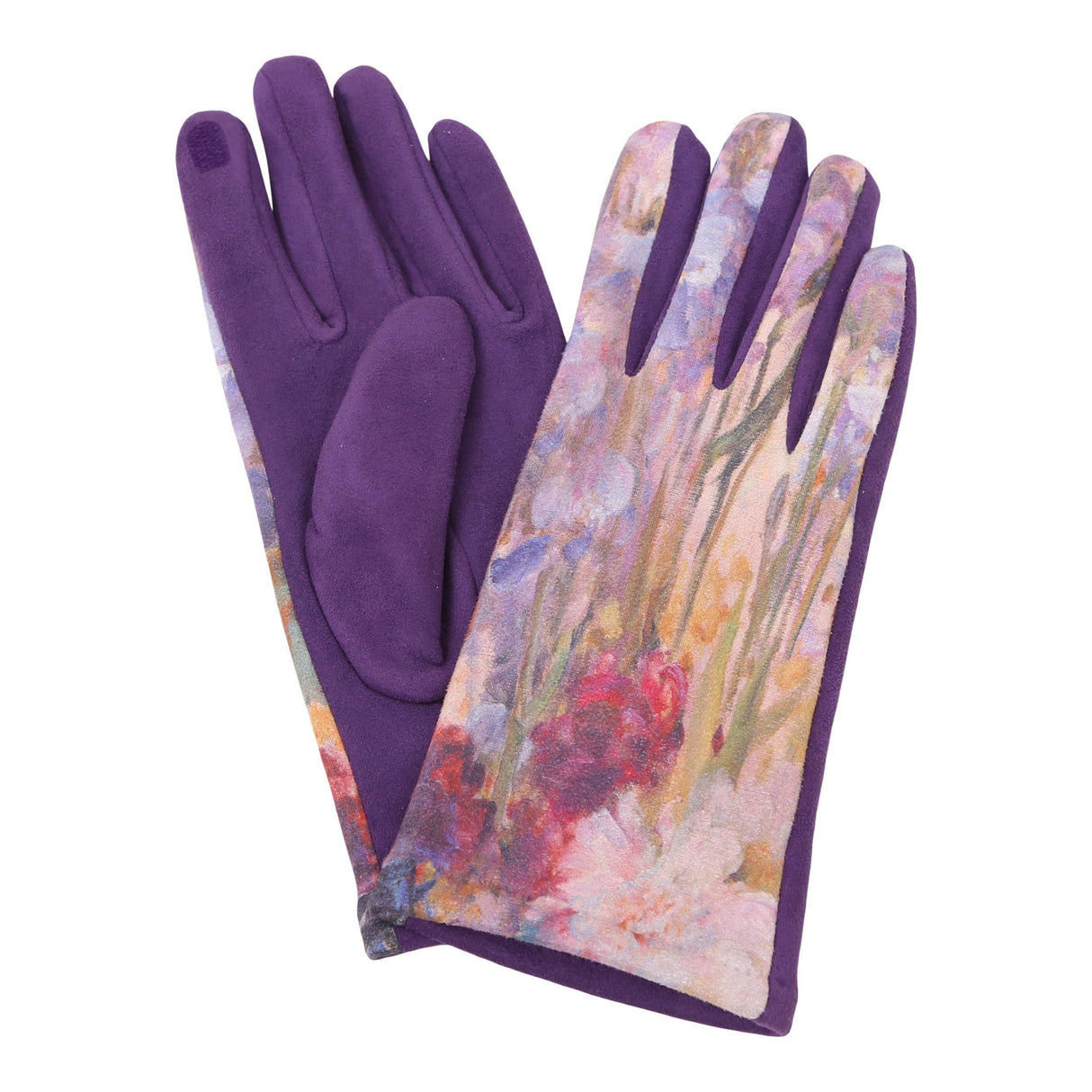 Tiffany Peonies and Iris Womens Touch Screen Gloves - One Size Fits All