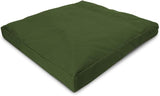 Bean Products Meditation Cushion - Zabuton Meditation Pillows for Sitting on Floor, Yoga Cushion, Cotton Yoga Pillow, Zen Kneeling Prayer Pad- Made in USA - Standard 24x24x2, Earth