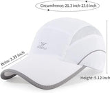 Running Hat Mesh Sports Cap Lightweight Quick Drying Runner Cap for Men Women