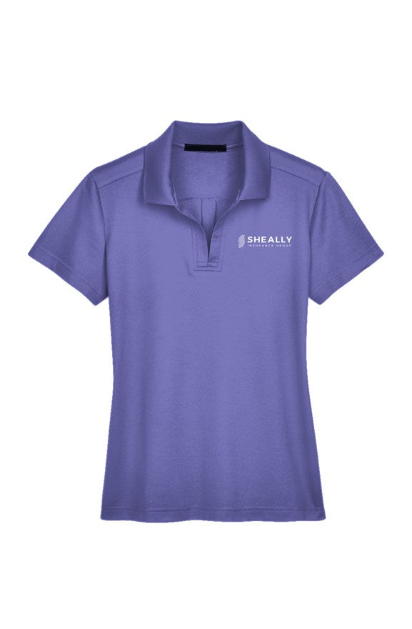 Embroidered Performance Ladies' Plaited Polo