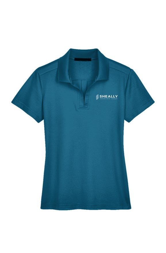 Embroidered Performance Ladies' Plaited Polo