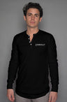 Embroidered Long Sleeve Henley