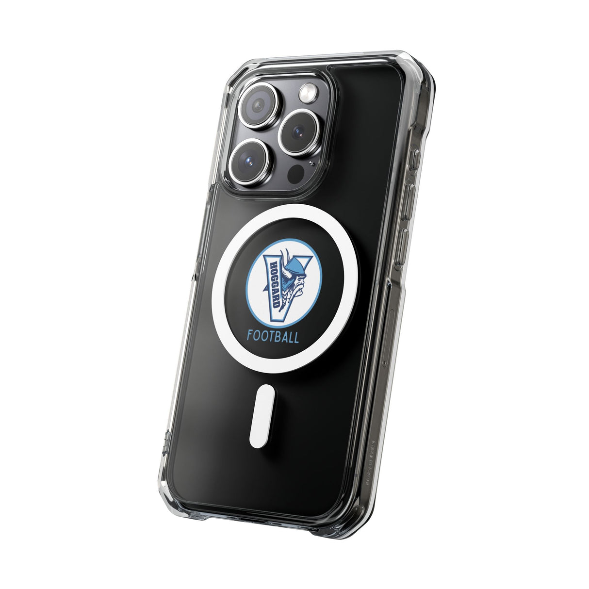 Hoggard Vikings Football Clear Magnetic MagSafe iPhone Case