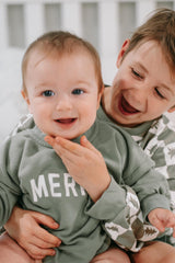 Merry Sweatshirt Romper