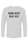 Copperhead Beer Relay Drink Beer Run Fast Islander L/S Performance Tee w/ UPF 50+
