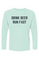 Copperhead Beer Relay Drink Beer Run Fast Islander L/S Performance Tee w/ UPF 50+