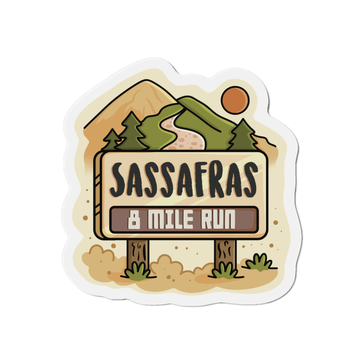 Sassafras 8 Mile Road Race Magnets