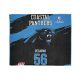 Personalized Team Blanket – Custom Name & Number Fleece Throw