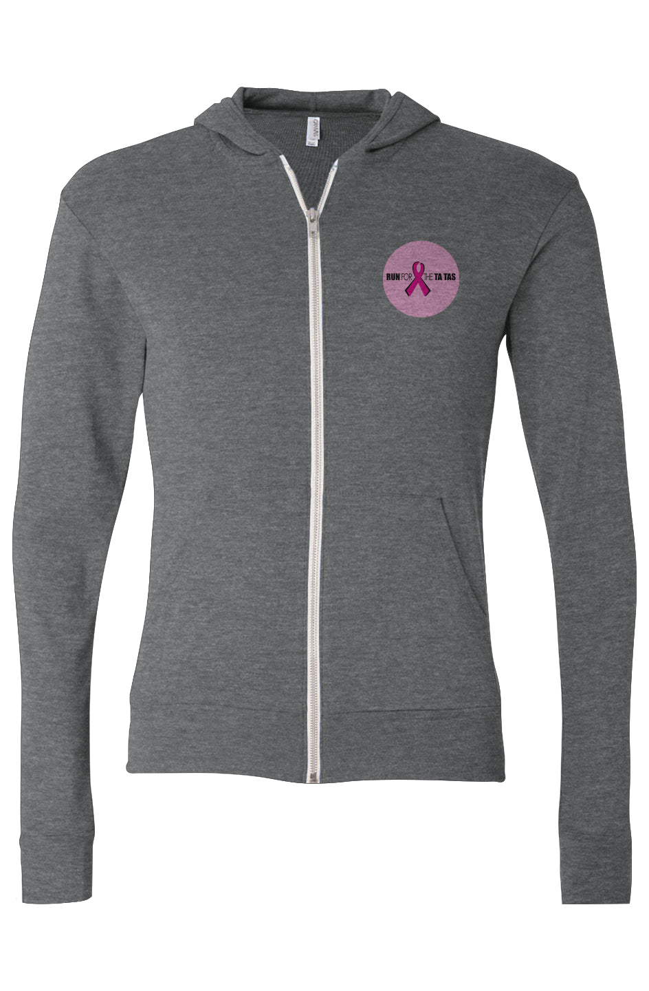 Triblend Full-Zip Lightweight Hoodie