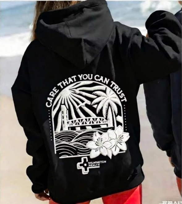Pre-Sale: Wilmington Health Coastal Vibes Custom Embroidered Hoodie