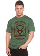 Butchery House Men's Bamboo Viscose/Organic Cotton Short Sleeve Graphic T-Shirt