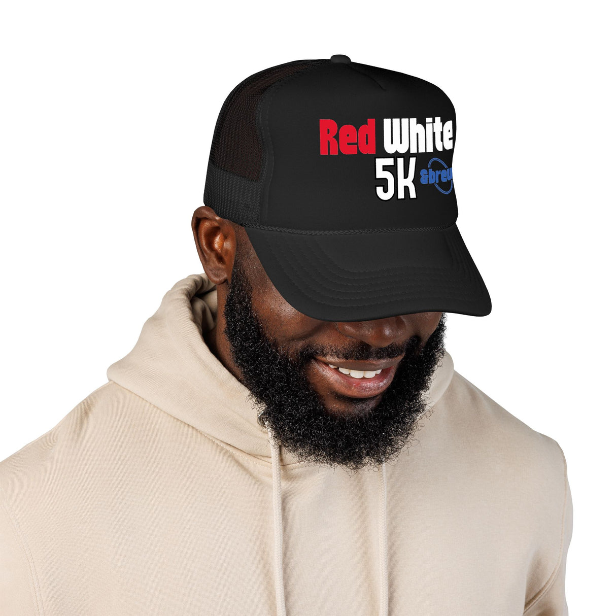 Red White & Brew 5K Foam Trucker Hat