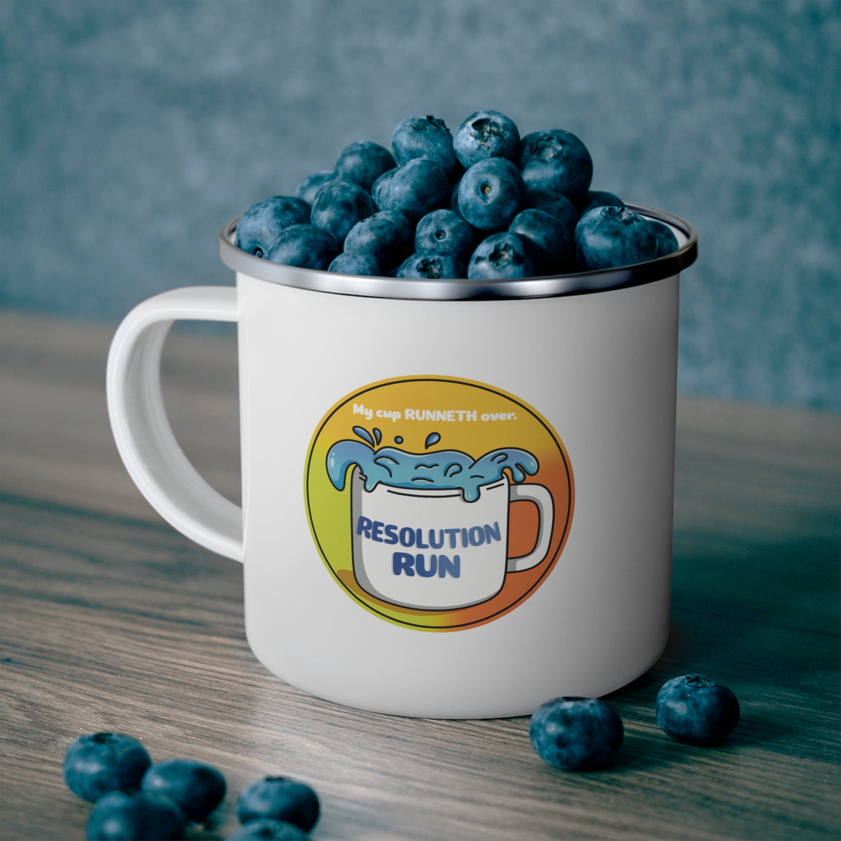 Resolution Run Enamel Outdoor Mug