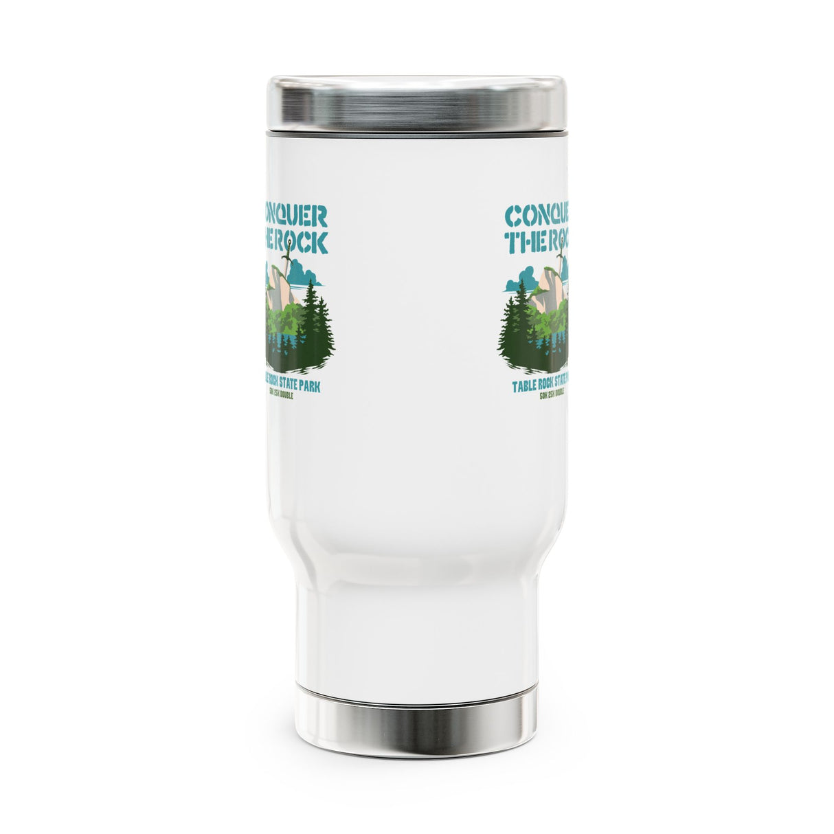 Conquer the Rock Stainless Steel Travel Mug - 14 oz