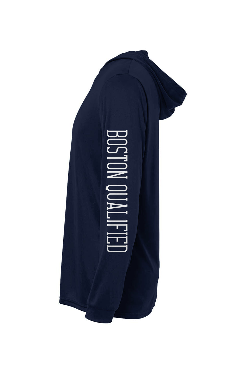 Wilmington Marathon Boston Qualified Hooded L/S Performance Tee