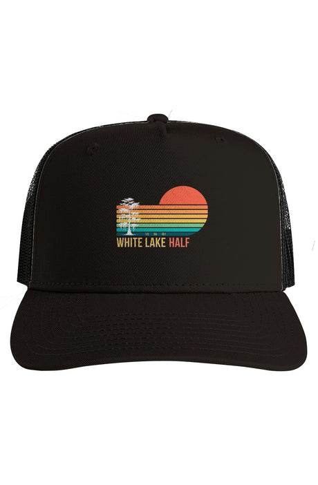 White Lake Half Mesh Contrast Trucker