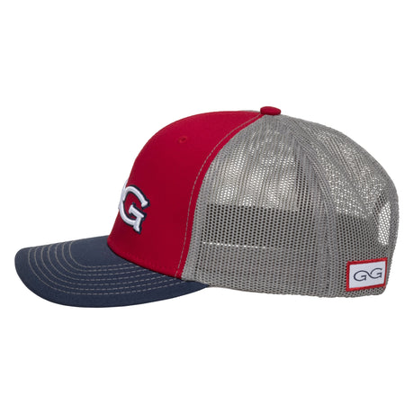 Red Cap | TriColor | Glacier MeshBack