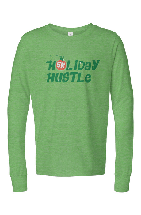Holiday Hustle 5K Youth Triblend L/S Tee