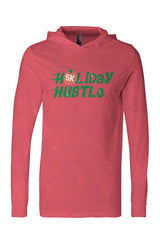 Holiday Hustle 5K Run/Walk Jersey Hooded L/S Tee