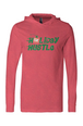 Holiday Hustle 5K Run/Walk Jersey Hooded L/S Tee