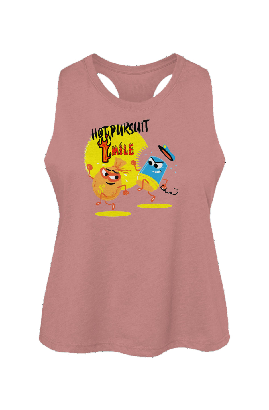 Hot Pursuit 1 Mile Ladies' Racerback Cropped Tank