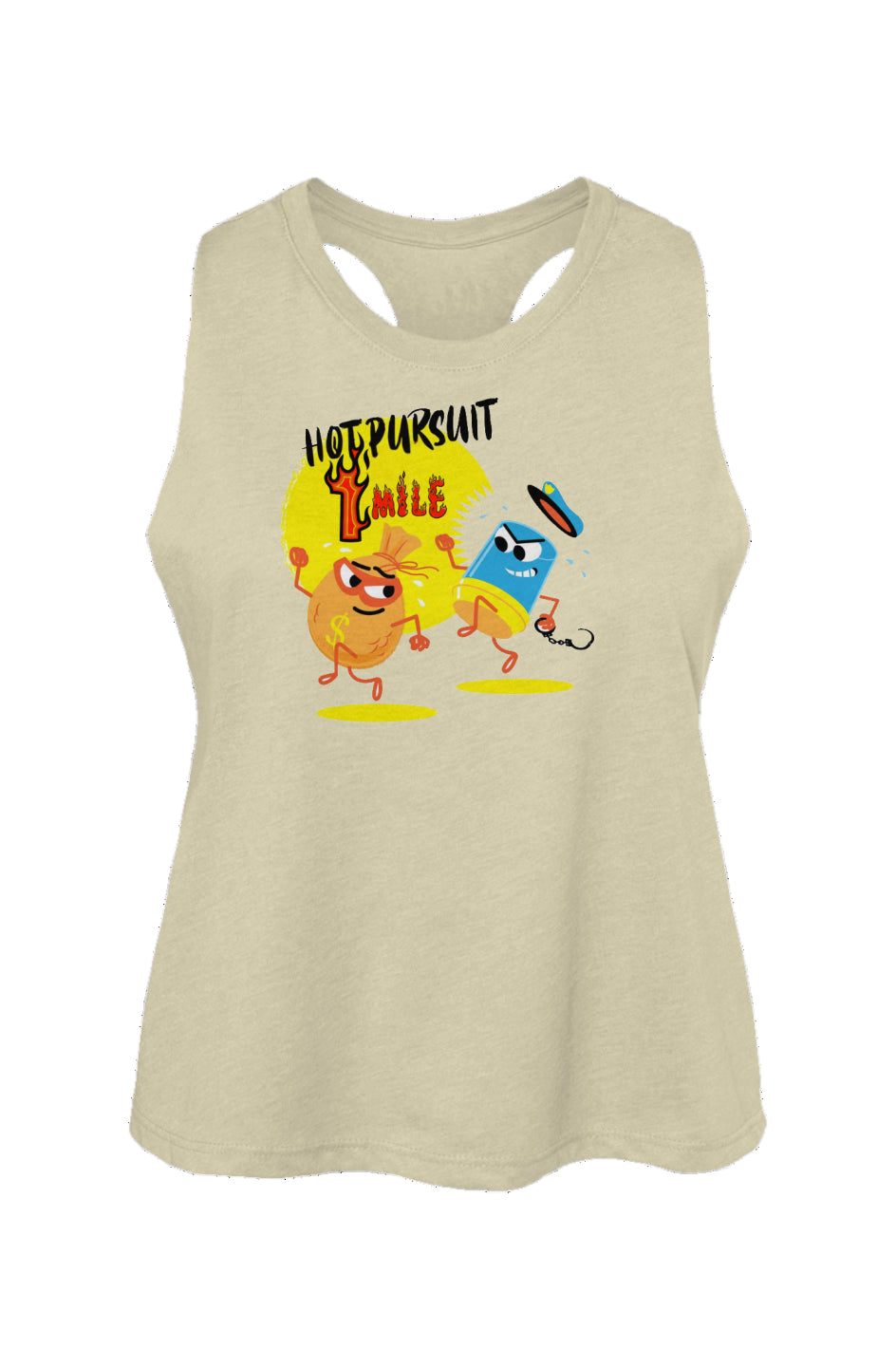 Hot Pursuit 1 Mile Ladies' Racerback Cropped Tank