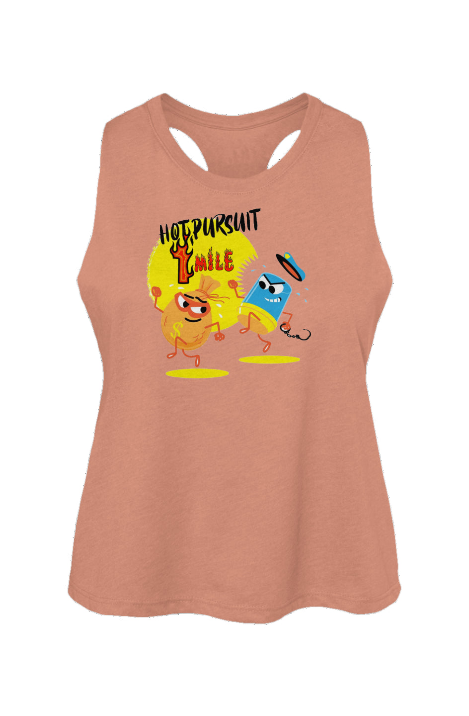 Hot Pursuit 1 Mile Ladies' Racerback Cropped Tank