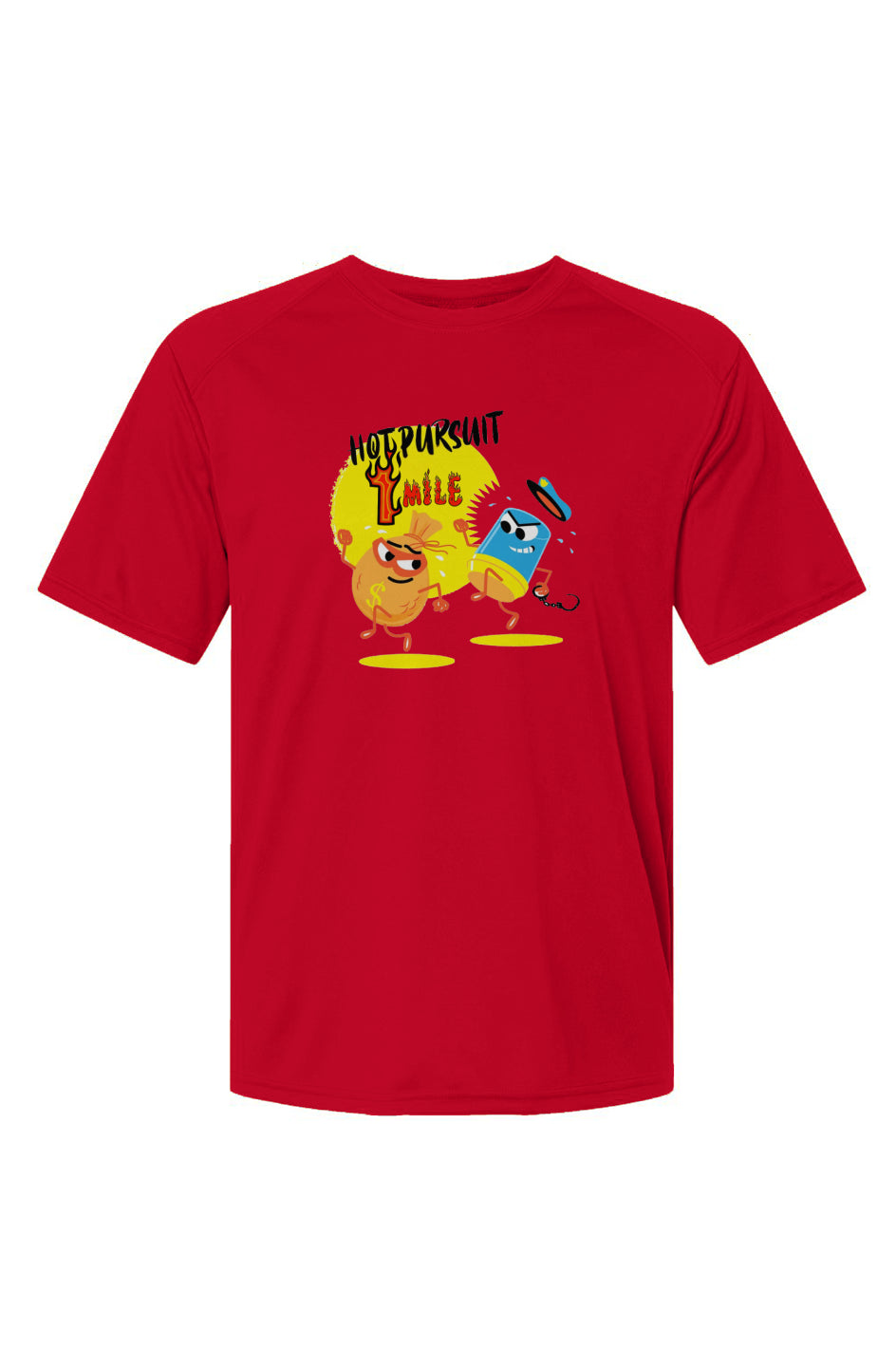 Hot Pursuit 1 Mile Men's Islander Performance Tee w/ UPF 50+