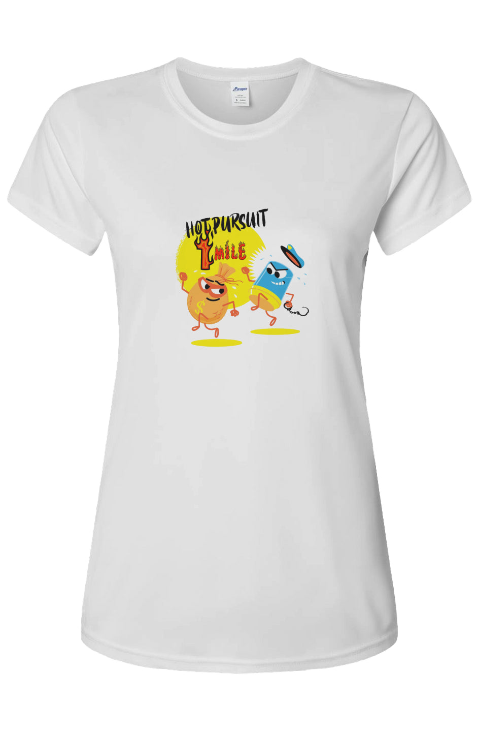 Hot Pursuit 1 Mile Ladies' Islander Performance Tee w/ UPF 50+