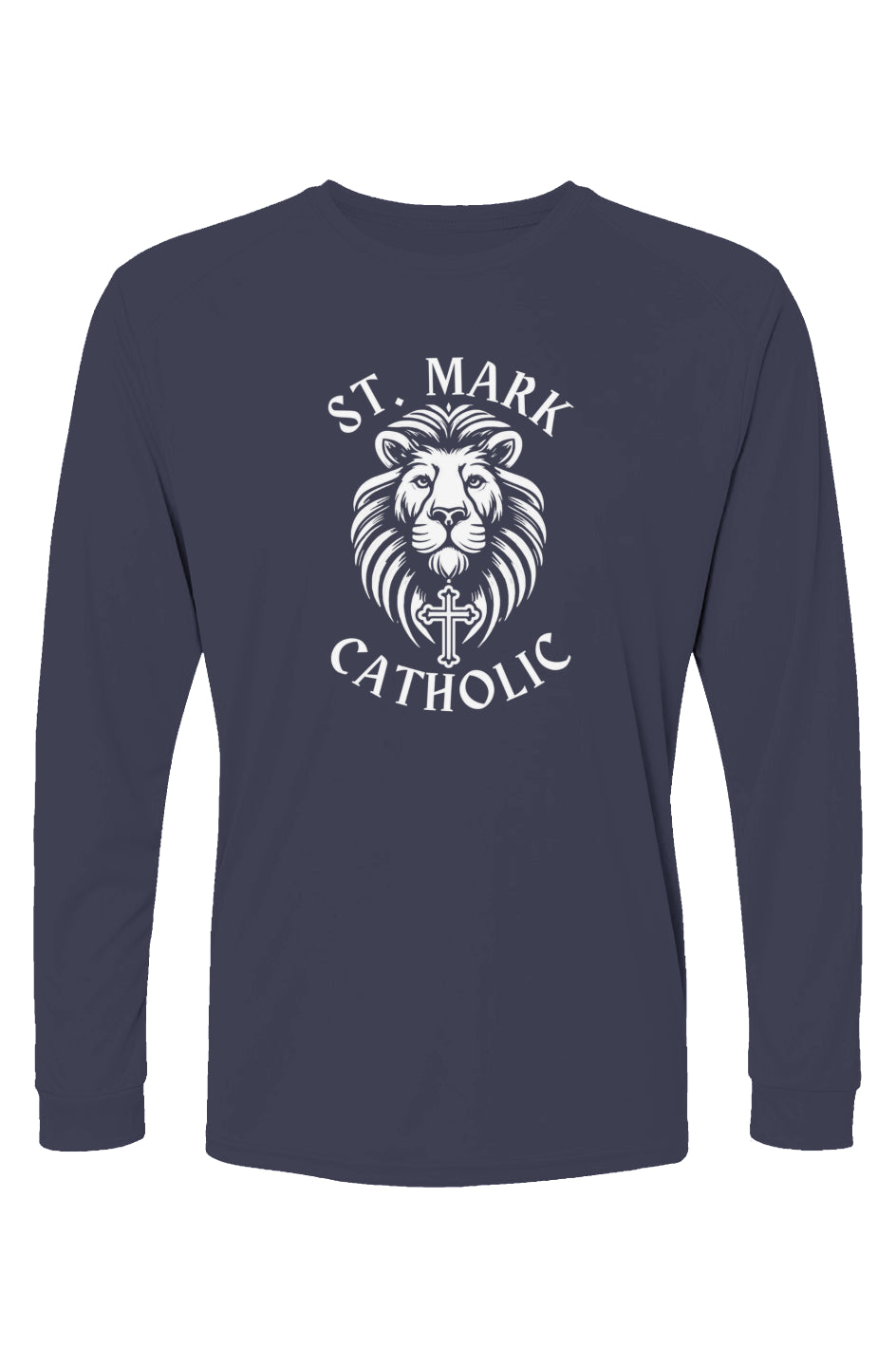 St. Mark Catholic L/S Performance Tee w/ UPF 50+
