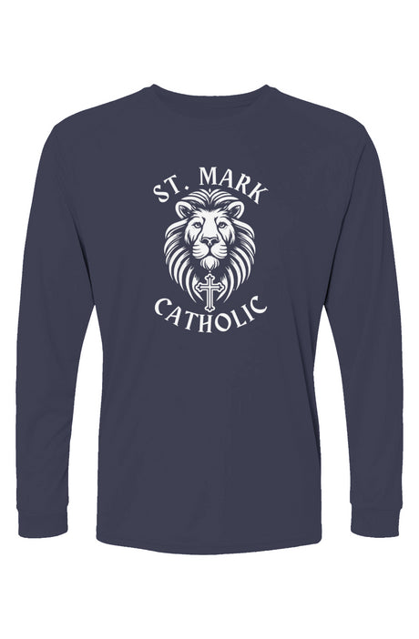 St. Mark Catholic L/S Performance Tee w/ UPF 50+