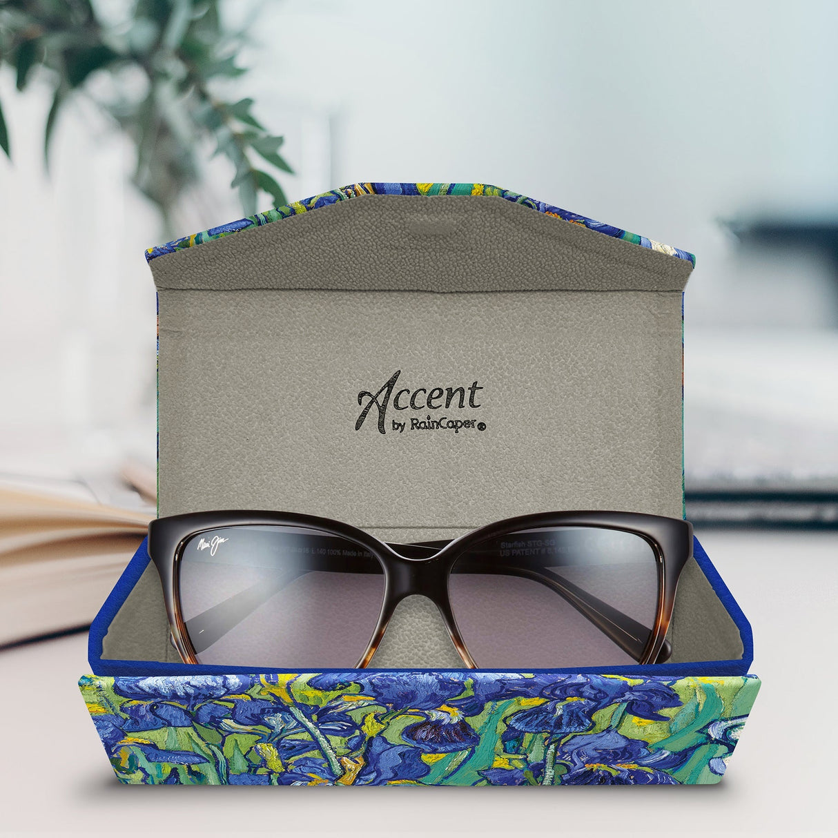van Gogh Irises Folding Glasses Case – Compact & Protective