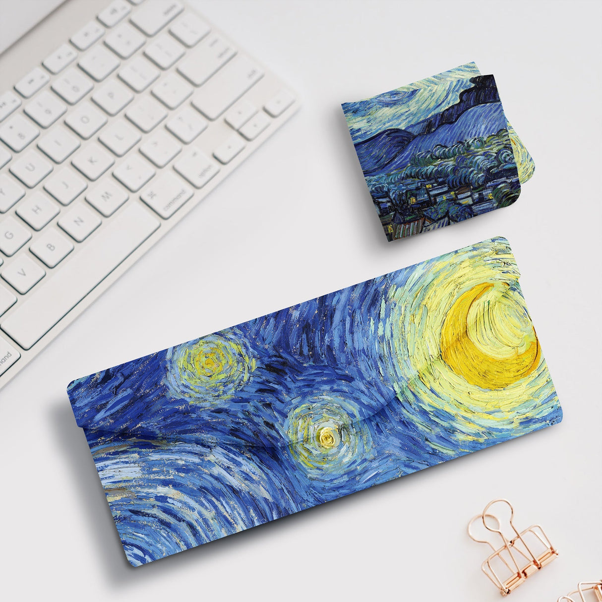 van Gogh Starry Night Folding Glasses Case – Compact & Protective