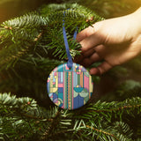 Frank Lloyd Wright Saguaro Forms Porcelain Keepsake Ornament – Flat Ceramic, Gift-Ready