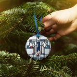 Frank Lloyd Wright Waterlilies Porcelain Keepsake Ornament – Flat Ceramic, Gift-Ready