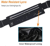 Slim Running Belt Fanny Pack for Men Women, Running Phone Holder Runners Pouch Waist Pack for Workout, Money Belt, Running Gear Accessories [Fits ALL Phones]