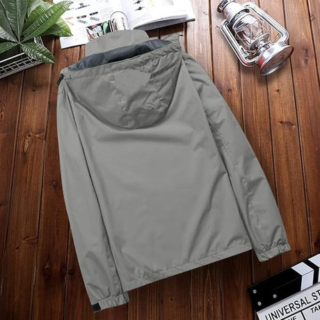 Mens Lightweight Waterproof Jacket Windproof Rain Hooded jackets for Running Hiking Cycling Travel M-7XL