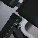 Titan Fitness Roman Chair Back Extension Machine, Adjustable Hyperextension Bench, Soft Durable Padding, Non-Slip Footplate, Adjustable Height, Home Gym Exercise Equipment