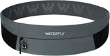 WATERFLY Running Belt Fanny Pack: Slim Waist Bag for Men Women, Workout Fitness Phone Holder for Exercise Marathon Jogging-Grey
