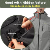 Mens Lightweight Waterproof Jacket Windproof Rain Hooded jackets for Running Hiking Cycling Travel M-7XL