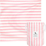 Dock & Bay Quick Drying Towel - for Sports & Gym - Compact, Lightweight - 100% Recycled - Includes Bag - Cabana Light - Malibu Pink, Double Extra Large (180x200cm, 70x78)