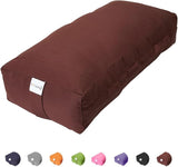 Sol Living Yoga Bolster Pillow Rectangular Meditation Cushion Cotton Meditation Accessories for Restorative Yoga Meditation Pillow Yoga Pillow Firm Body Pillow Bolster Pillow for Legs Removable Cover