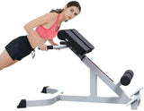 ComMax Roman Chair Back Hyperextension Bench Adjustable Back Exercise Machine Home Gym Workout Equipment for Abs and Glute
