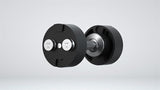 SNODE AD80 Drop Proof 80 lbs Adjustable Dumbbell Set -Adjustable Weights with Cast Iron Plates and Cradle, Knurled Handle, Fast Adjust, Compact Home Gym Equipment for Bench & Press