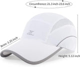 Running Hat Mesh Sports Cap Lightweight Quick Drying Runner Cap for Men Women