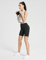 baleaf Women's 8"/ 5"/ 3" Biker Shorts High Waist Yoga Workout Gym Running Volleyball Spandex Shorts with Pockets
