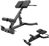 ComMax Hyperextension Roman Chair Back Extension Bench Foldable Workout Bench Machine for Home GYM Adjustable Waist Abdominal Back Trainer